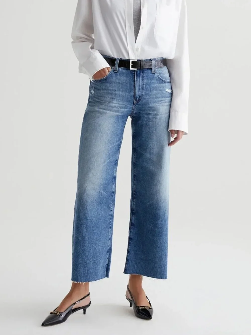 AG Saige Wide Leg Crop (17 Years Wilshire) 25